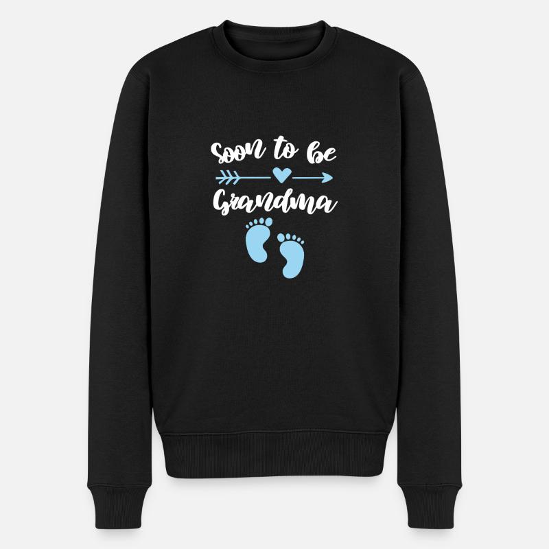 Bientôt grand-mère dit joie familiale - Pull Premium bio Homme - noir