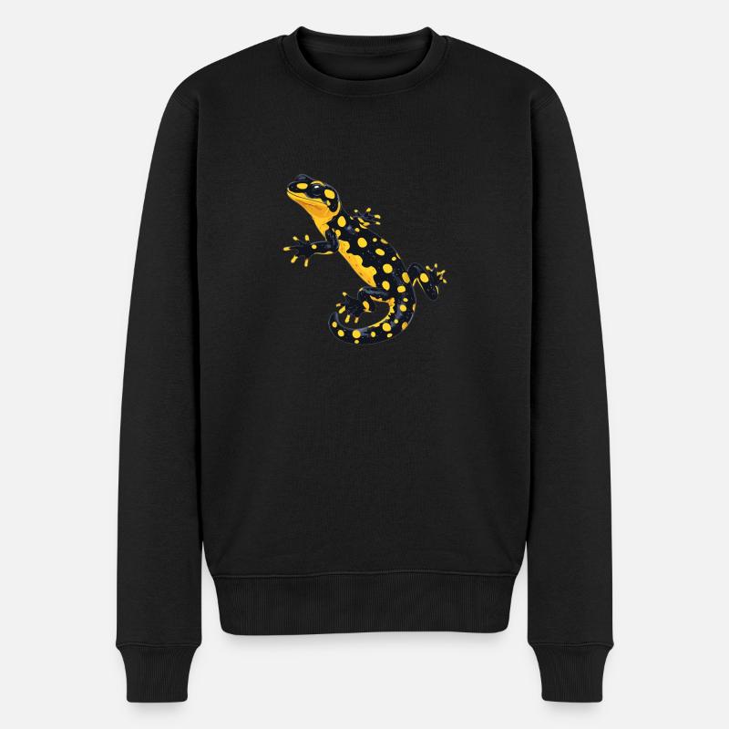 Salamanders Salamander - Männer Premium Bio Pullover - Schwarz