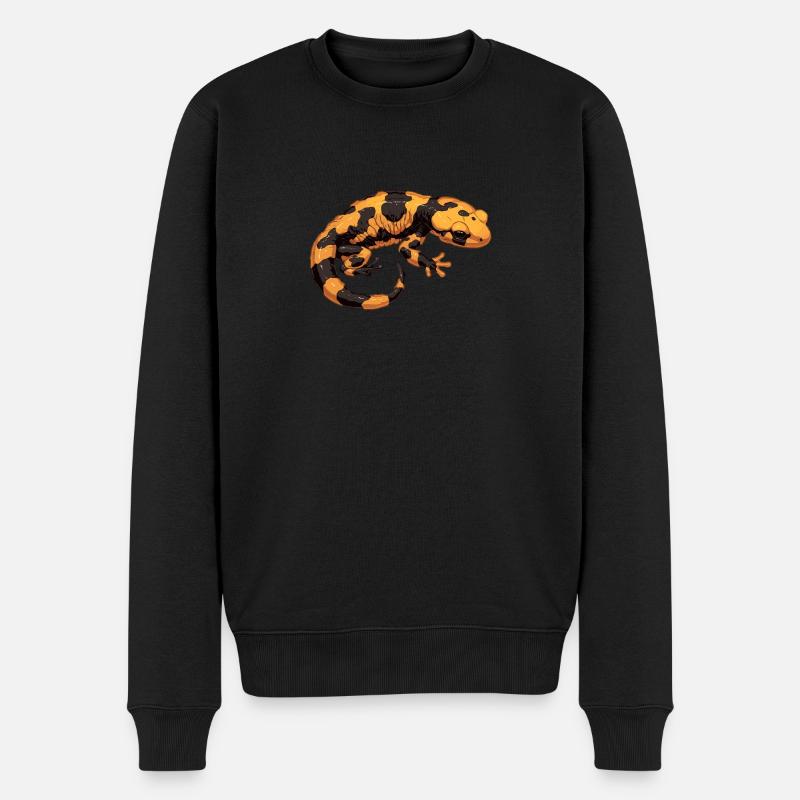 Salamanders Salamander - Männer Premium Bio Pullover - Schwarz