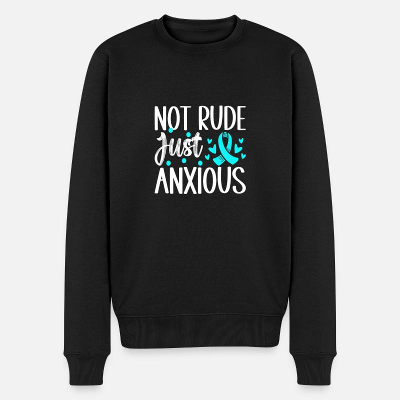 Angststörung Anxiety disorder - Männer Premium Bio Pullover - Schwarz