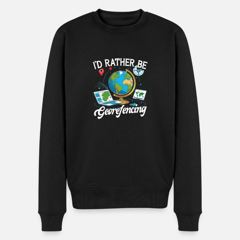 Geografische Informationssysteme Georefencing - Männer Premium Bio Pullover - Schwarz