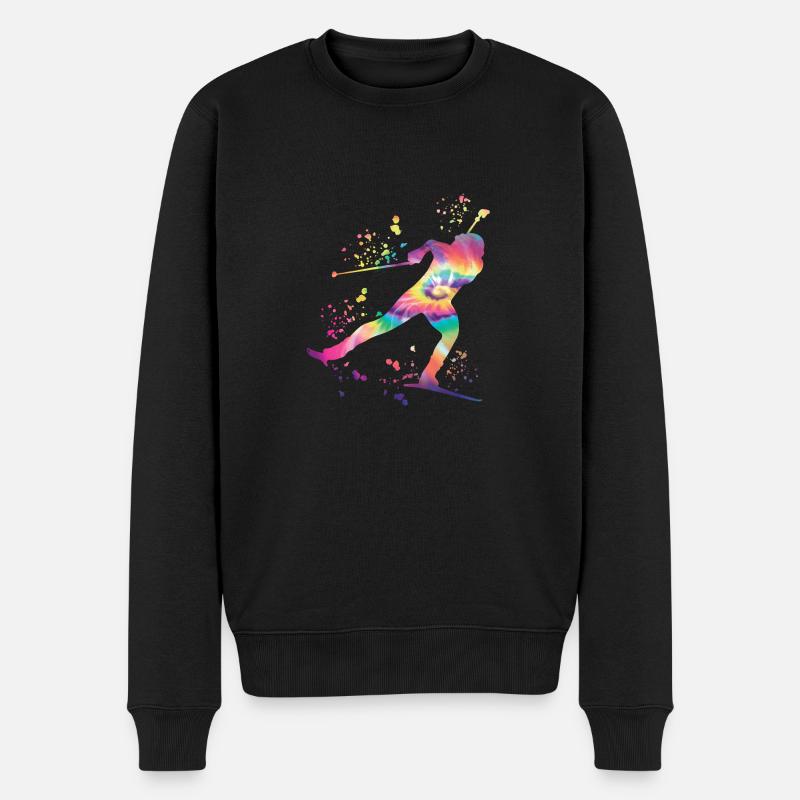 Biathlète Biathlon combiné nordique - Pull Premium bio Homme - noir