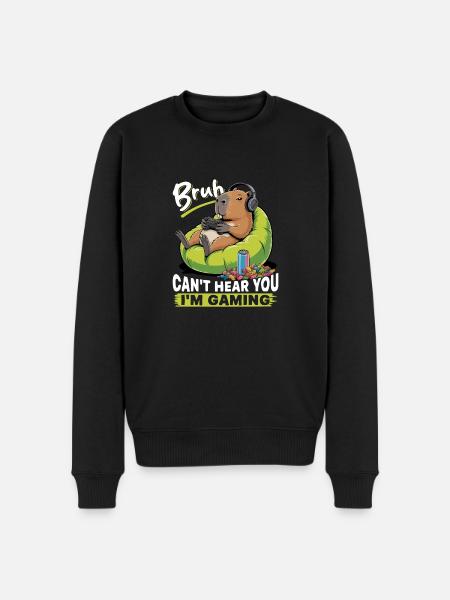 Capybara Gamer Gaming - Pull Premium bio Homme - noir