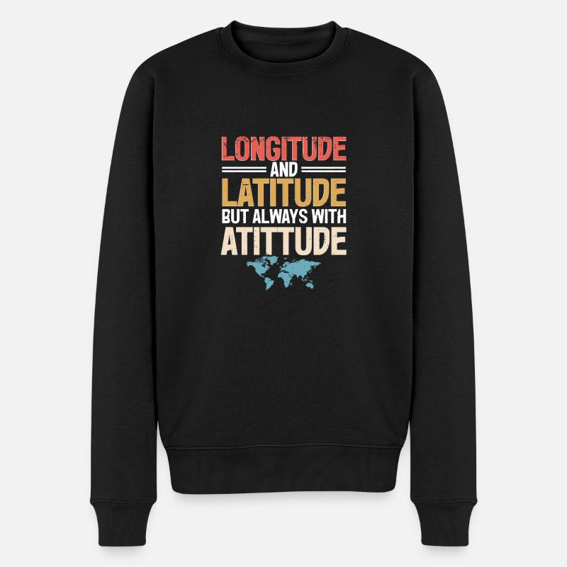 Geographic Information Systems - Men's Premium Organic Jumper - black