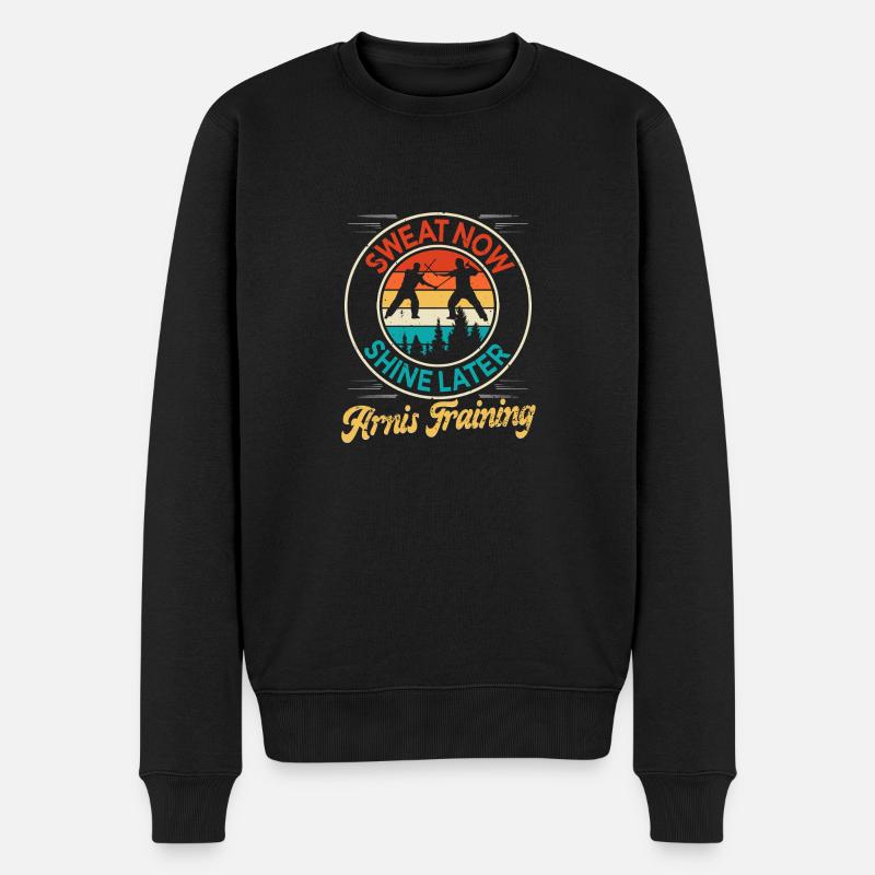 Escrima Arnis Martial Arts - Men's Premium Organic Jumper - black