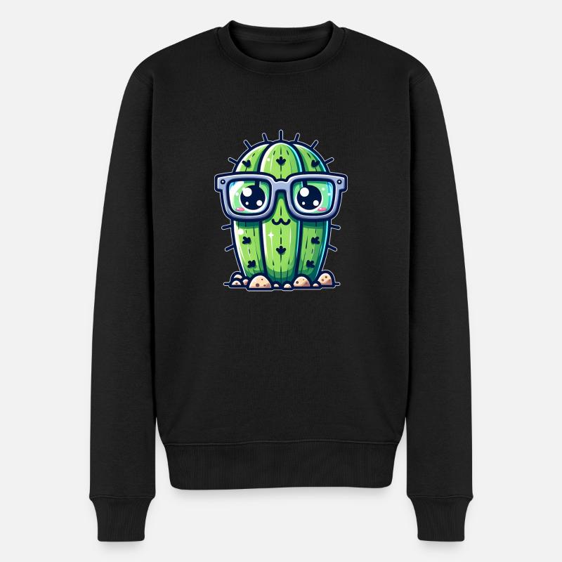 Cactus à lunettes - Pull Premium bio Homme - noir