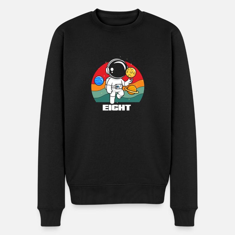 Astronaute Space Adventure Eight - Pull Premium bio Homme - noir