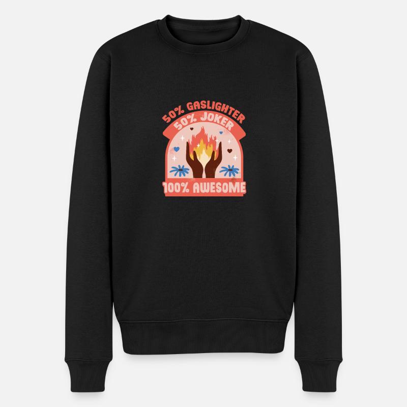 Gaslighter Gaslighting - Männer Premium Bio Pullover - Schwarz