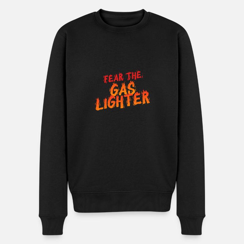 Gaslighter Gaslighting - Männer Premium Bio Pullover - Schwarz