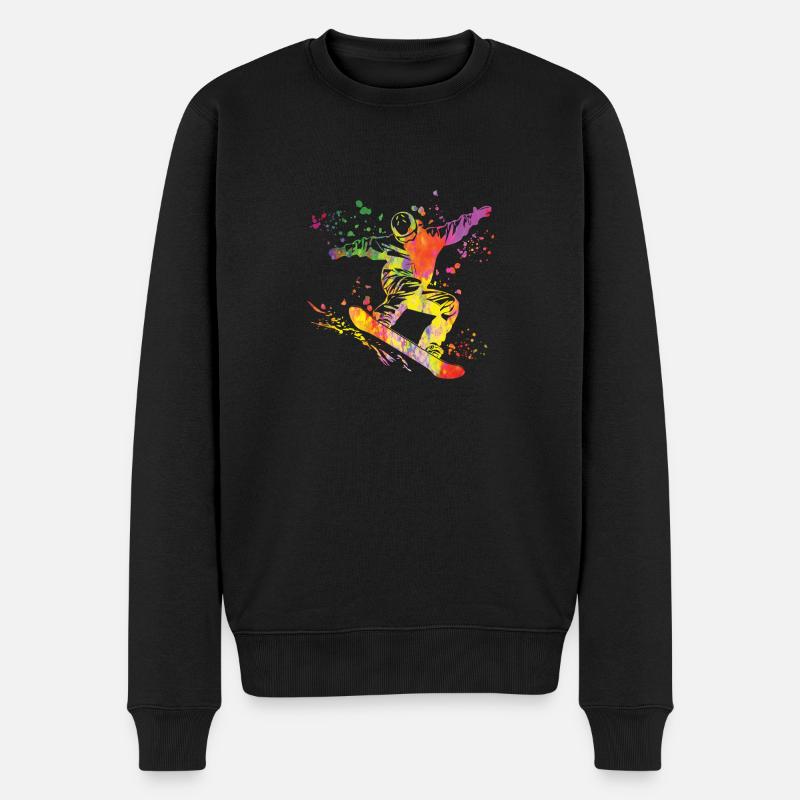 Snowboarder Snowboarding Snowboard - Pull Premium bio Homme - noir