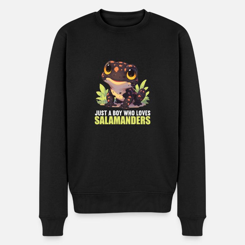 Salamandres Salamandres - Pull Premium bio Homme - noir
