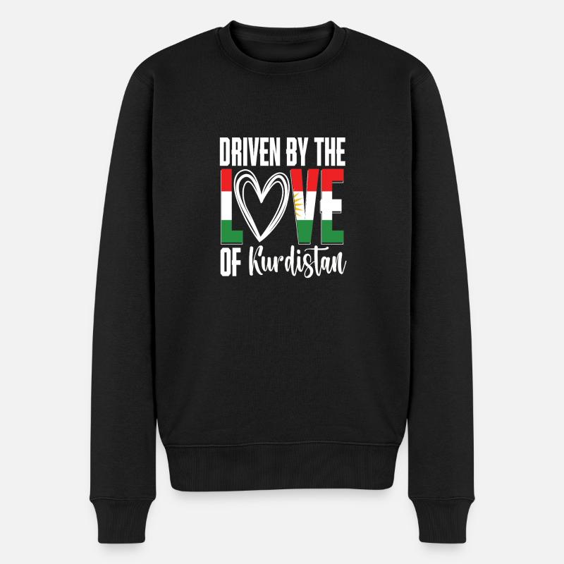 Kurdistan Kurde Kurden - Männer Premium Bio Pullover - Schwarz