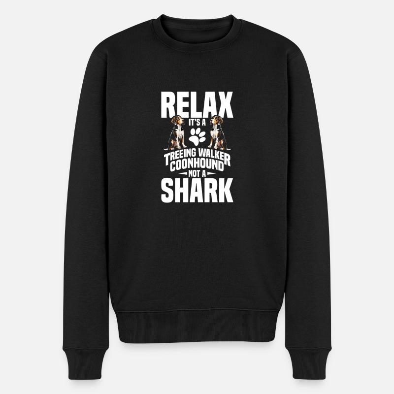 Treeing Walker Coonhound Owner Puppy Relax It´s - Männer Premium Bio Pullover - Schwarz