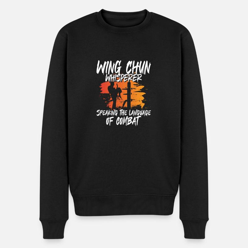 Wing Chun Whisperer - Männer Premium Bio Pullover - Schwarz