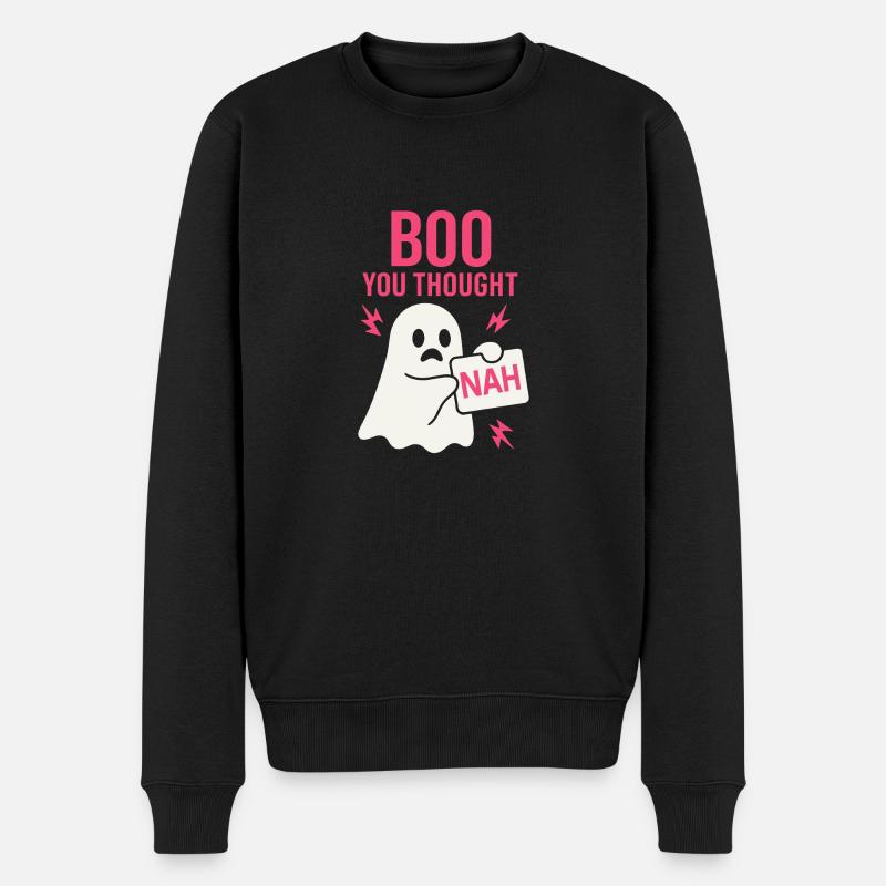 Anti -halloween Sarkastische Gruselige - Männer Premium Bio Pullover - Schwarz