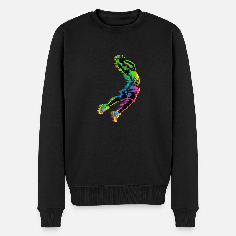 Dunk de basket-ball - Pull Premium bio Homme - noir