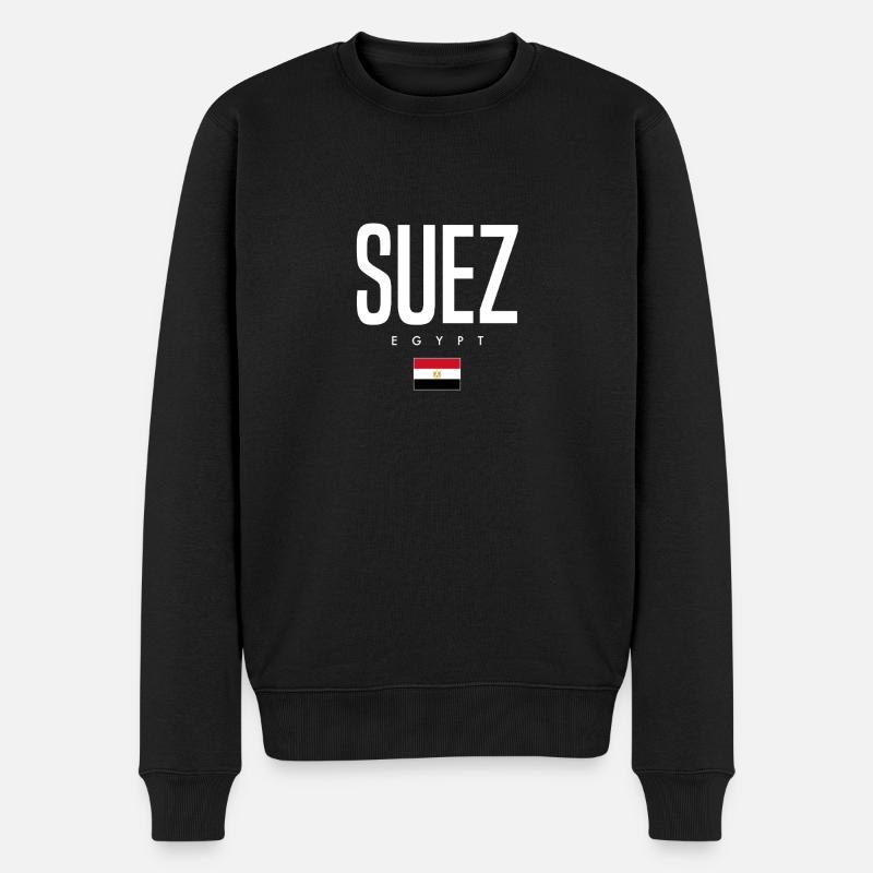 Suez Égypte - Pull Premium bio Homme - noir