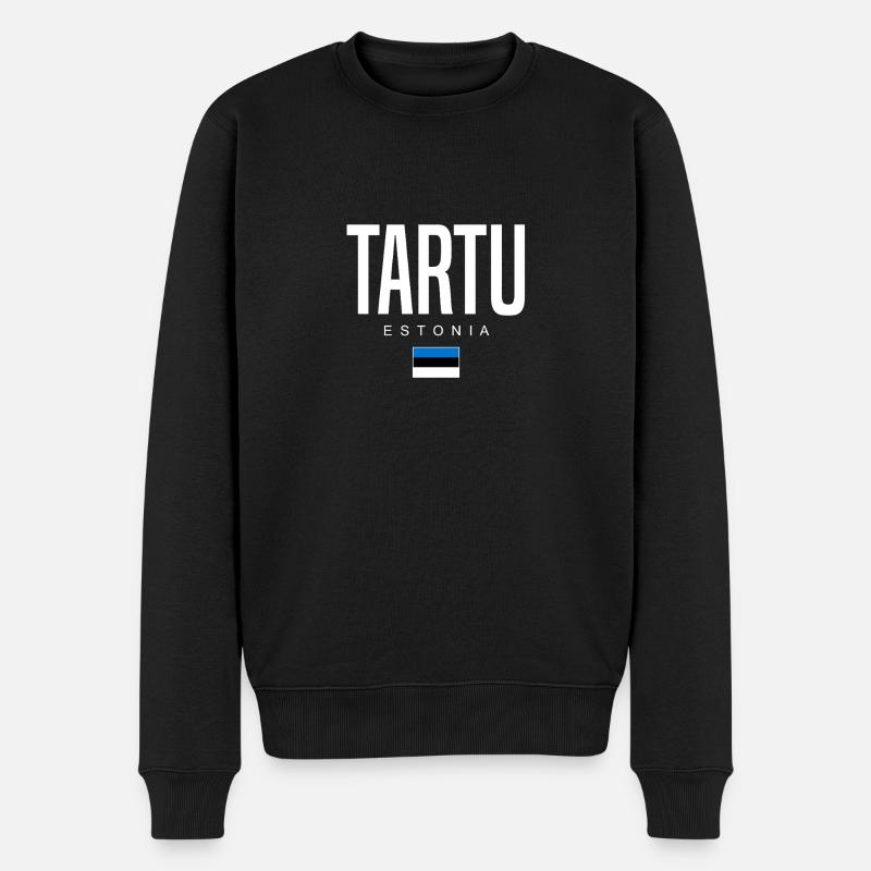 Tartu, Estonie - Pull Premium bio Homme - noir