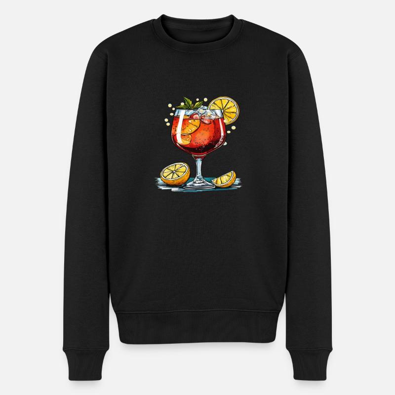 MÉLANGE À BOISSON ROUGE - Pull Premium bio Homme - noir