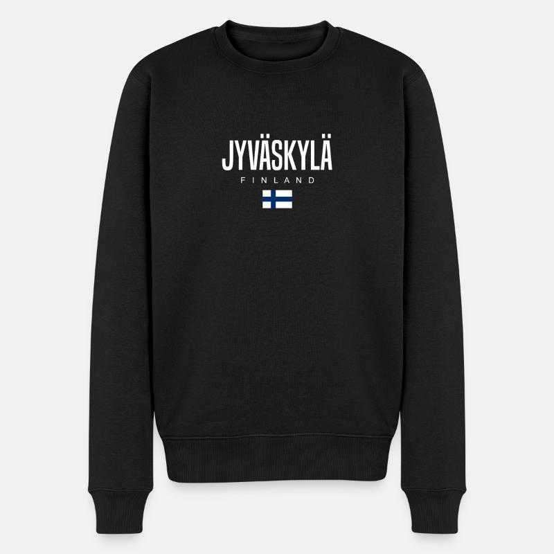 Jyväskylä Finnland - Männer Premium Bio Pullover - Schwarz