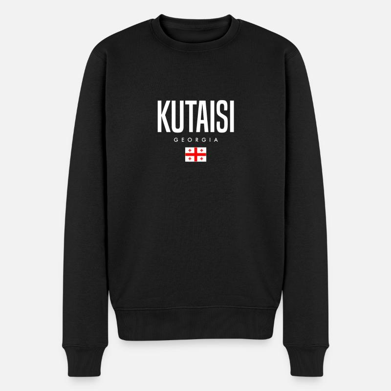 Koutaïssi, Géorgie - Pull Premium bio Homme - noir