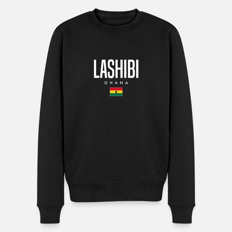 Lashibi, Ghana - Pull Premium bio Homme - noir