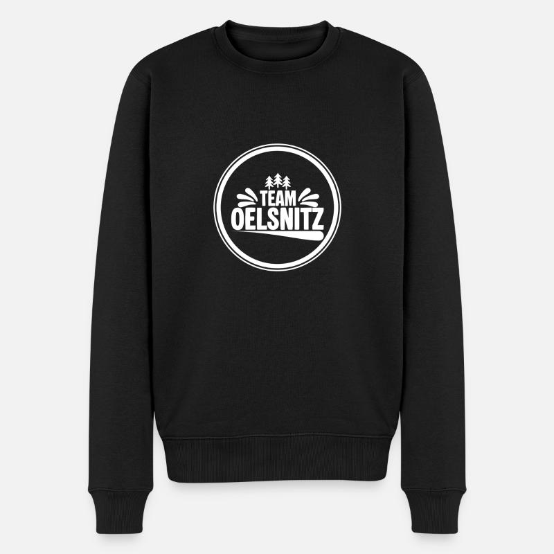 Team Oelsnitz - Männer Premium Bio Pullover - Schwarz