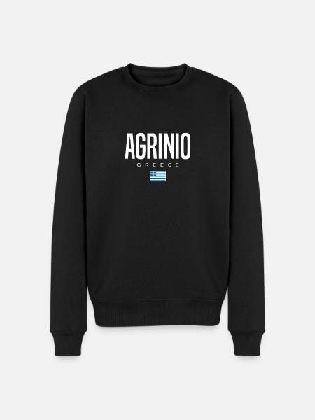 Agrinio Greece - Men's Premium Organic Jumper - black