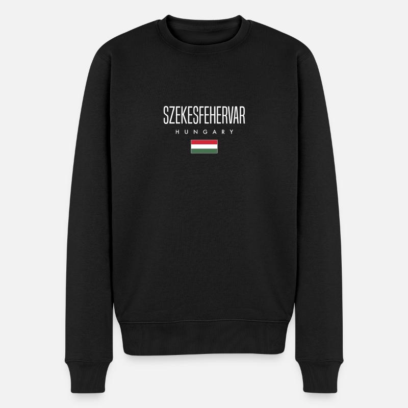 Szekesfehérvár, Hongrie - Pull Premium bio Homme - noir