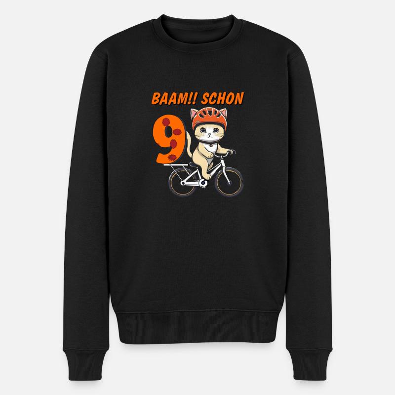 VÉLO CHAT BAAM !! DÉJÀ NEUF - Pull Premium bio Homme - noir