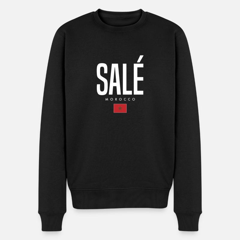 Salé, Maroc - Pull Premium bio Homme - noir