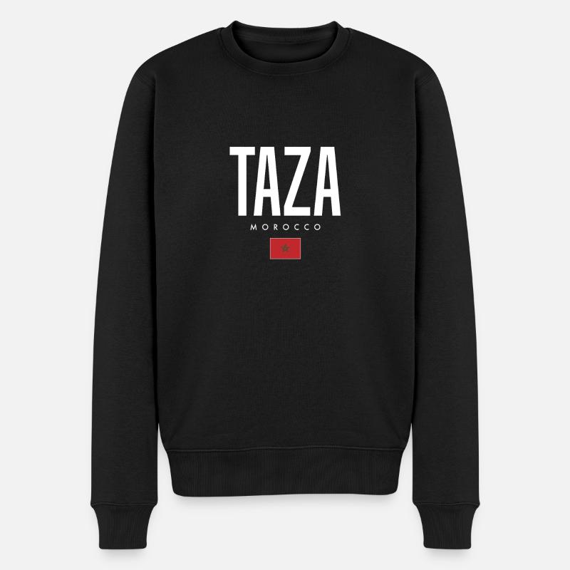 Taza Maroc - Pull Premium bio Homme - noir