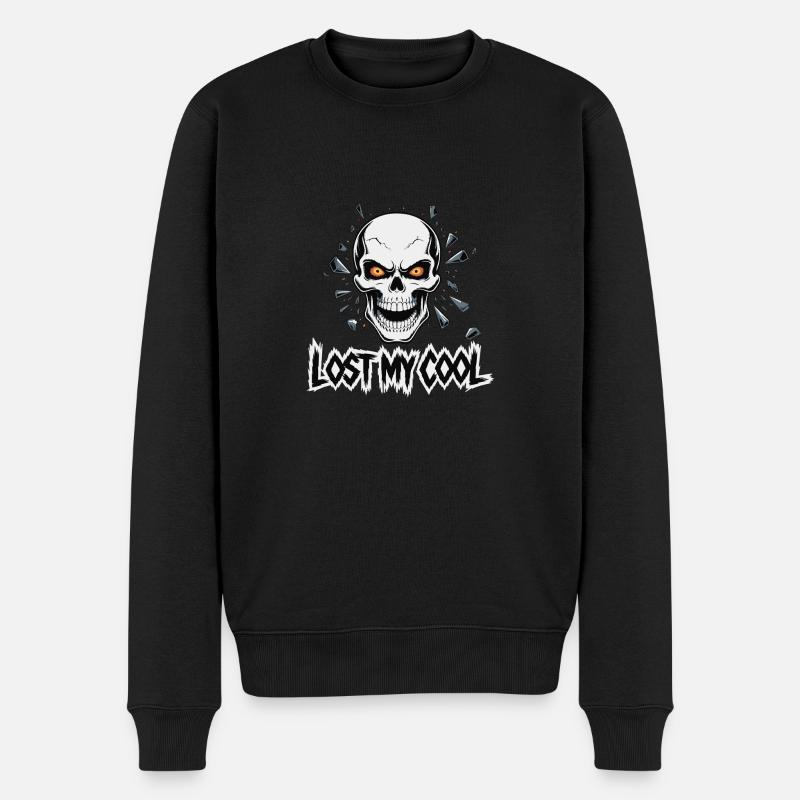 SKULL, PERDU MON SANG-FROID - Pull Premium bio Homme - noir