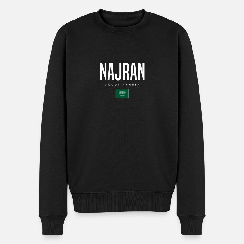Najran, Arabie saoudite - Pull Premium bio Homme - noir