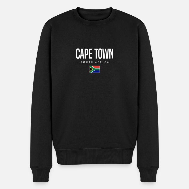 Cape Town, Afrique du Sud - Pull Premium bio Homme - noir