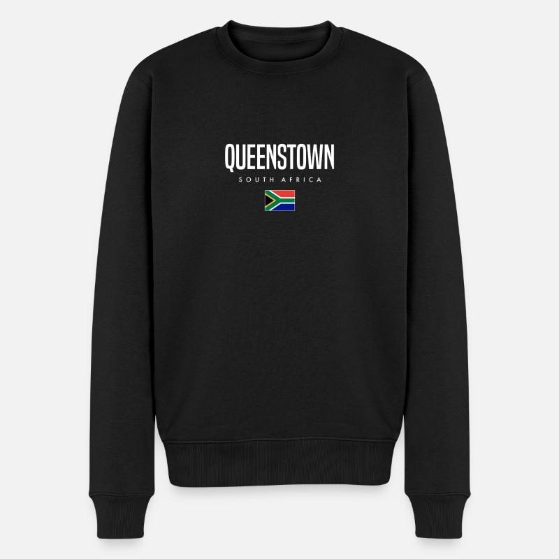 Queenstown Südafrika - Männer Premium Bio Pullover - Schwarz