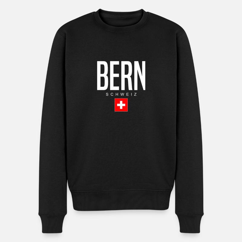 Berne, Suisse - Pull Premium bio Homme - noir