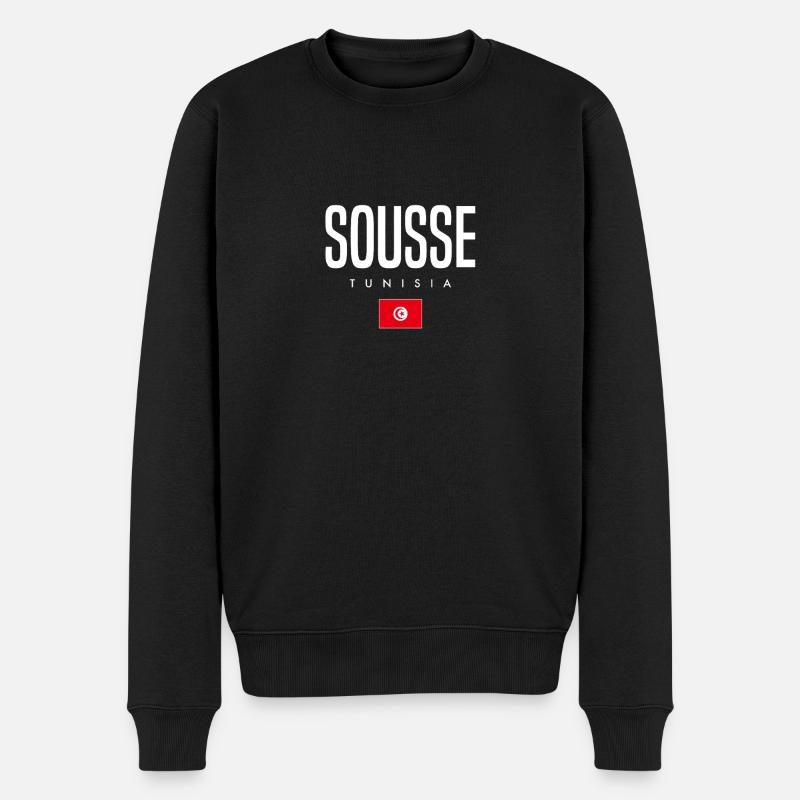 Sousse Tunisie - Pull Premium bio Homme - noir