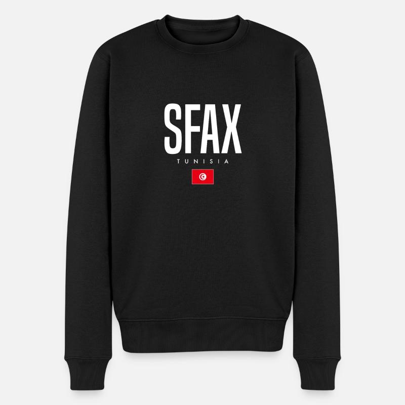 Sfax Tunisie - Pull Premium bio Homme - noir