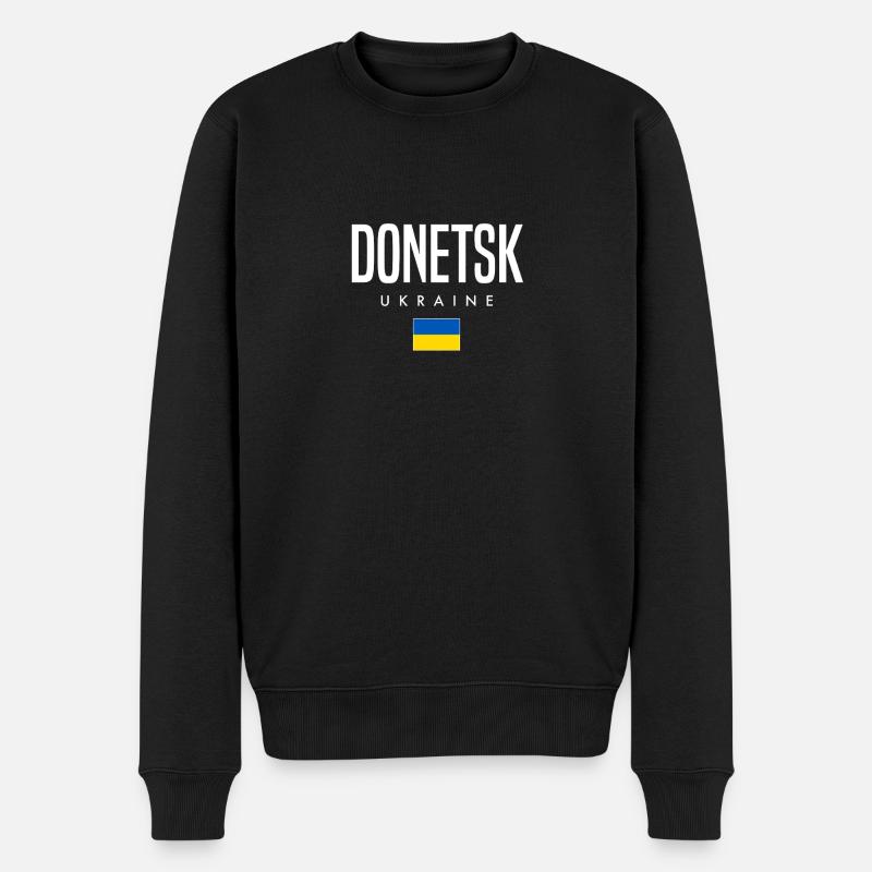 Donetsk, Ukraine - Pull Premium bio Homme - noir