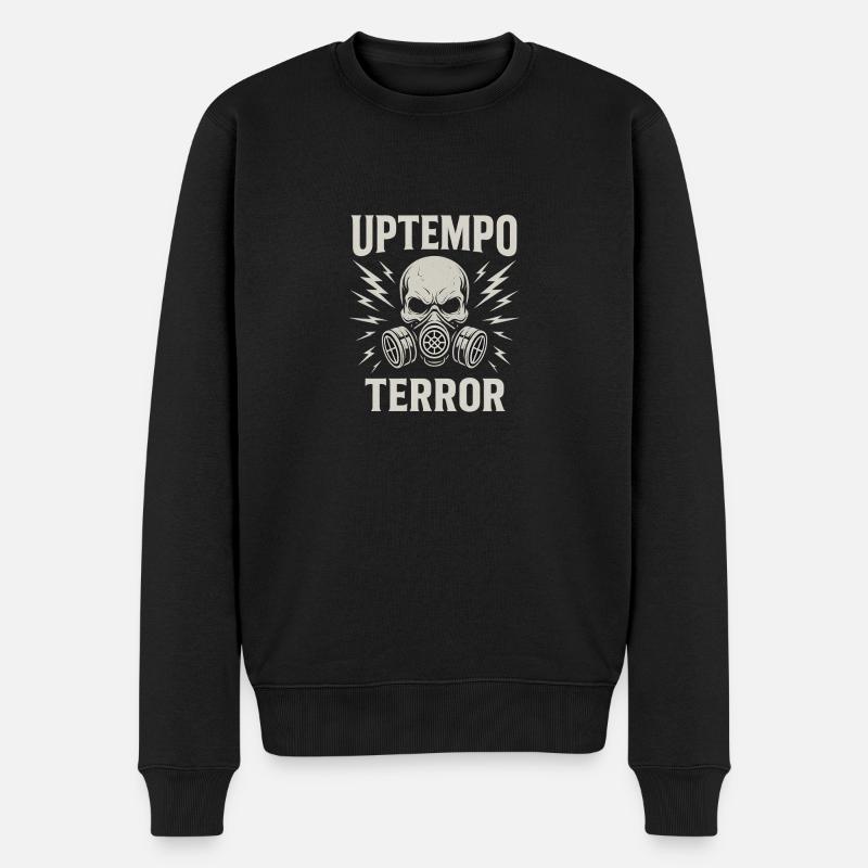 T-shirt uptempo Terror – Hardcore Techno - Pull Premium bio Homme - noir