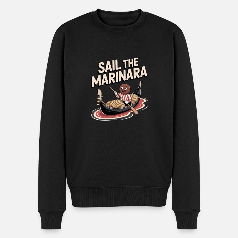 Naviguez le Marinara Fun Design - Pull Premium bio Homme - noir