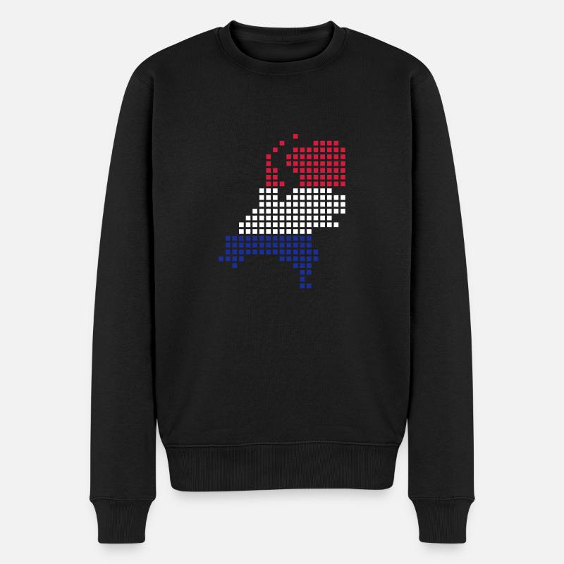 Holland - Niederlande - Männer Premium Bio Pullover - Schwarz