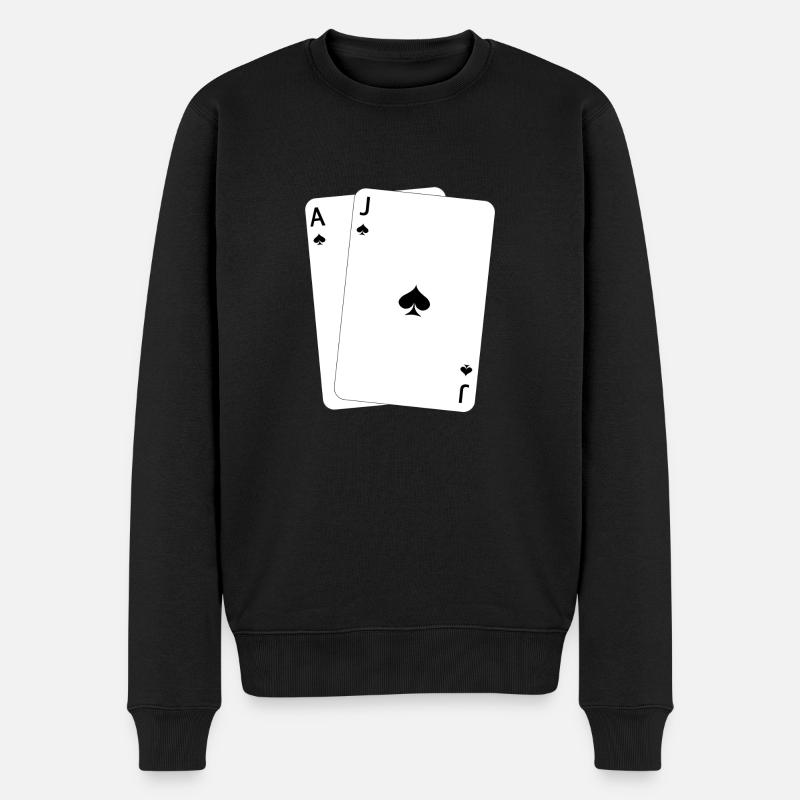 Blackjack AJ - Pull Premium bio Homme - noir