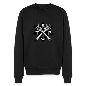 St.Pauli Kiez Hamburg Totenkopf Sankt Pauli - Pull Premium bio Homme - noir - Devant - Nico (187cm)