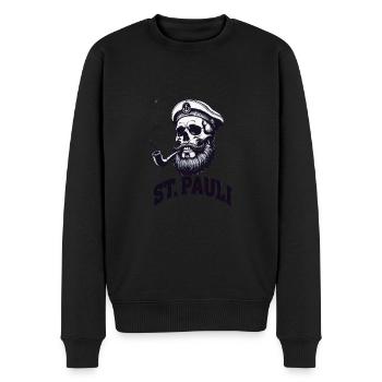 St.Pauli Kiez Hamburg Totenkopf Sankt Pauli - Pull Premium bio Homme - noir - Devant - Nico (187cm)