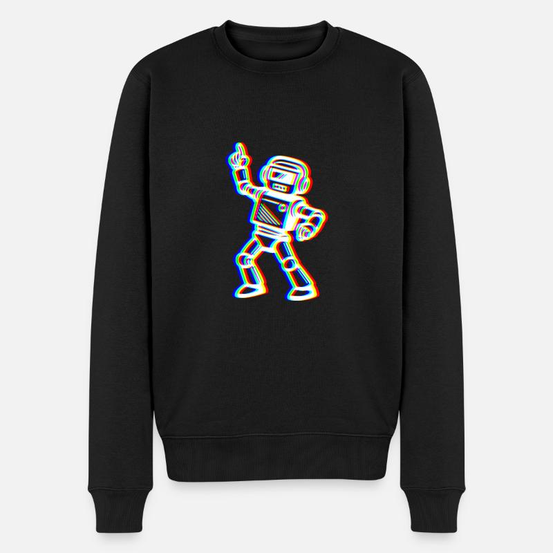 Bot Glitch – Ton Rythme! - Pull Premium bio Homme - noir