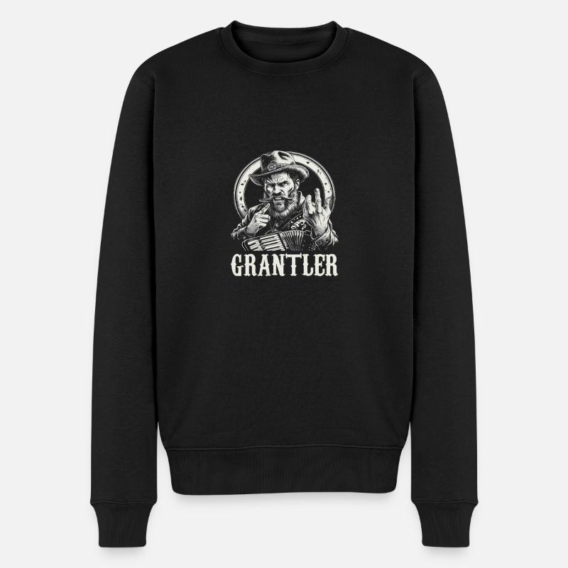 Grantler Dialectes bavarois Bavière - Pull Premium bio Homme - noir