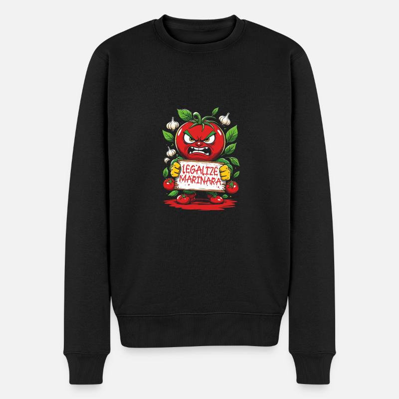 Légaliser la marinara - Pull Premium bio Homme - noir