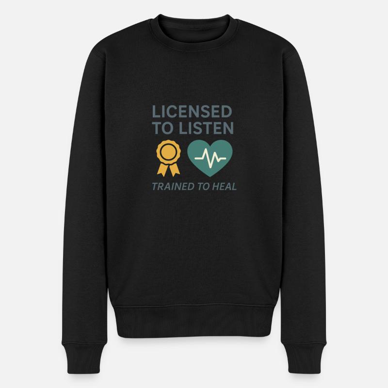 Kinderkummerberater Heilen Herzen Trauma - Männer Premium Bio Pullover - Schwarz